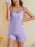 Lace-Trimmed Ribbed Cami and Shorts Lounge Set - Byyde