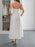 Strapless A-Line Midi Dress with Pockets - Byyde