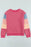 Color Block Round Neck Long Sleeve Sweatshirt - Byyde