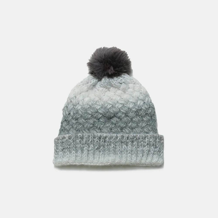 Gradient Knit Hat with Pompom - Byyde
