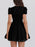 V-Neck Short Sleeve Mini Dress - Byyde