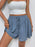 Swiss Dot Lace Up Shorts - Byyde