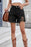 Distressed Fringe Denim Shorts - Byyde