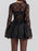 Sweetheart Neck Lace Dress and Cover Up Set - Byyde