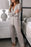 Leopard Button Down Long Sleeve Top and Pants Lounge Set - Byyde