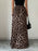 Leopard Print High-Waisted Maxi Skirt - Byyde
