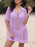 Hollow Out Collared Neck Cover-Up - Byyde