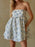 Strapless Floral Print Summer Dress - Byyde