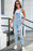 Distressed Denim Overalls with Pockets - Byyde