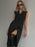 Lapel Collar Sleeveless Longline Blazer - Byyde
