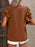Ruffle Sleeve Notched Blouse - Byyde