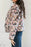 Floral Button Up Long Sleeve Winter Coat - Byyde