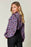 Double Take Full Size Printed Balloon Sleeve Shirt - Byyde