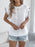 Openwork Round Neck Cap Sleeve Knit Top - Byyde
