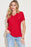 Basic Bae Full Size V-Neck High-Low T-Shirt - Byyde