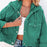 Hooded Dropped Shoulder Denim Jacket - Byyde