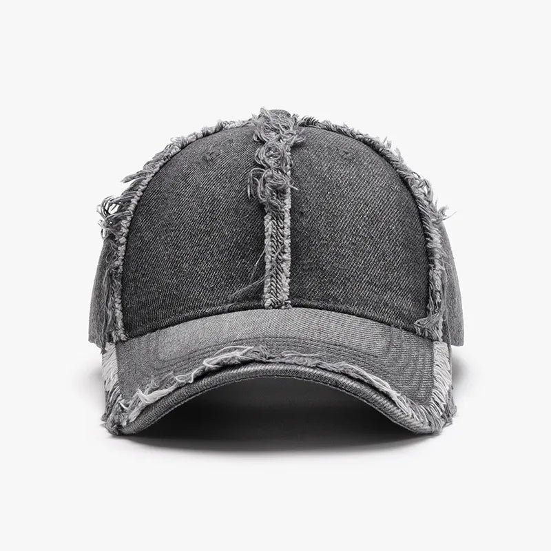 Raw Hem Cotton Baseball Cap - Byyde