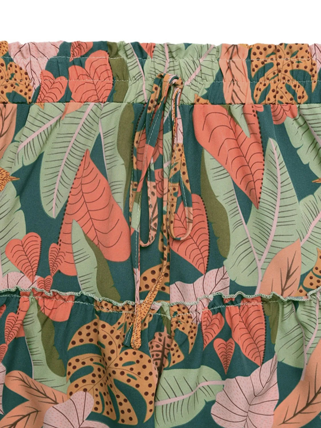 Tropical Print High Waist Shorts - Byyde