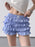 Plaid Ruffled Layered Shorts - Byyde