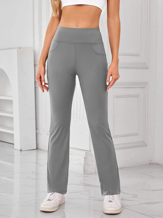 Lovelet High Waist Active Pants with Pockets - Byyde