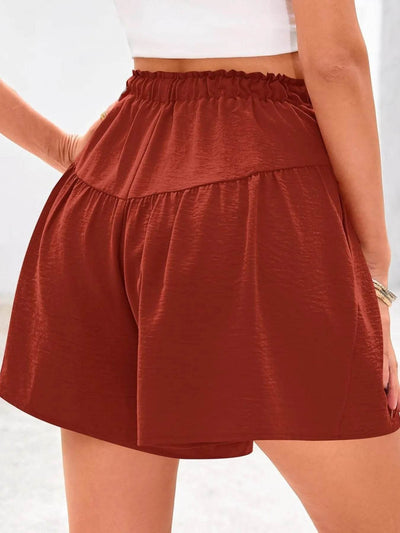 Full Size Casual Drawstring High Waist Relaxed Shorts Plus Size - Byyde