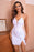 Sequin Lace-Up Halter Neck Slit Dress - Byyde