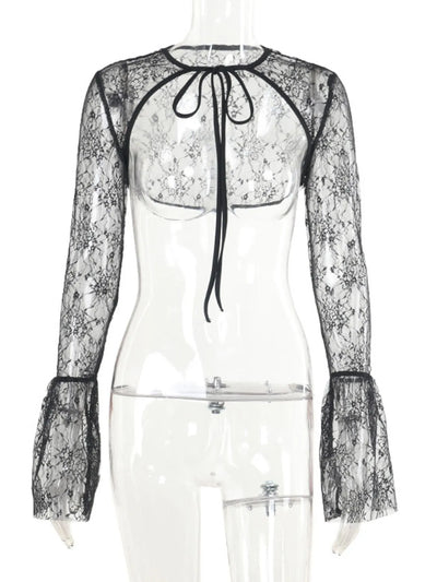 Sweetheart Neck Lace Dress and Cover Up Set - Byyde