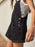Square Neck Wide Strap Denim Overalls - Byyde