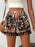Paisley Print Tassel Hem Shorts - Byyde