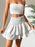 Smocked Layered Mini Skirt - Byyde