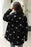Collared Neck Star Print Long Sleeve Denim Jacket - Byyde