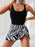 Printed Scoop Neck Wide Strap Two-Piece Swimwear - Byyde
