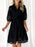 Lace Tie Waist Half Sleeve Dress - Byyde