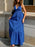V-Neck Tiered Maxi Cami Dress - Byyde