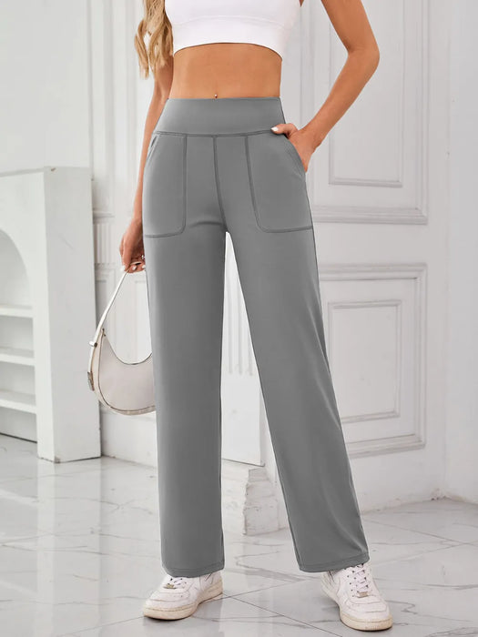 Lovelet High Waist Active Pants with Pockets - Byyde