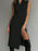 Lapel Collar Sleeveless Longline Blazer - Byyde