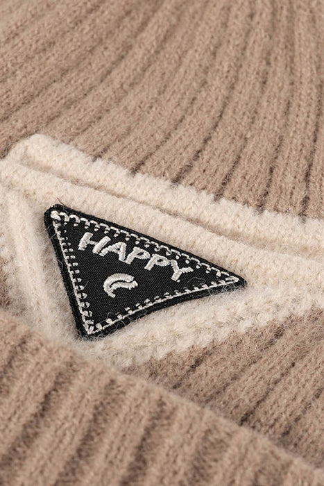 HAPPY Contrast Beanie - Byyde