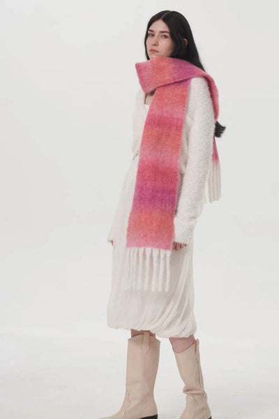 Fringe Gradient Thermal Scarf - Byyde