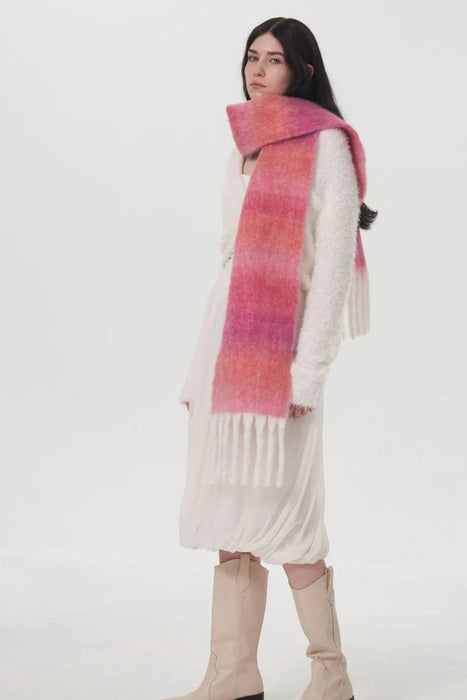 Fringe Gradient Thermal Scarf - Byyde