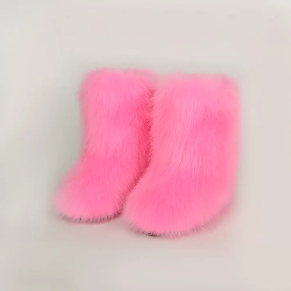 Thermal Fuzzy Platform Boots - Byyde