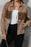 Fringe Trim Snap Down Denim Jacket - Byyde