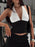 Halter Neck Color Block Cami Top - Byyde