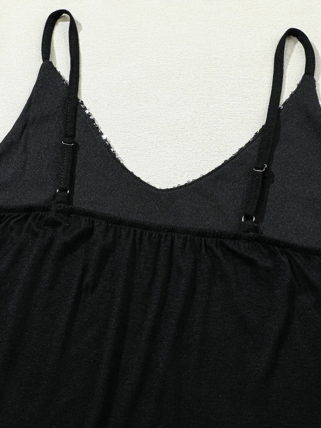 Sequined V-Neck Cami Top - Byyde