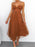 Sweetheart Neck Tulle Midi Dress - Byyde
