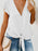 V-Neck Tie-Front Flutter Sleeve Blouse - Byyde