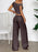 One Shoulder Top and Wide Leg Pants Set - Byyde