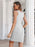 Ruched Square Neck Mini Tank Dress - Byyde