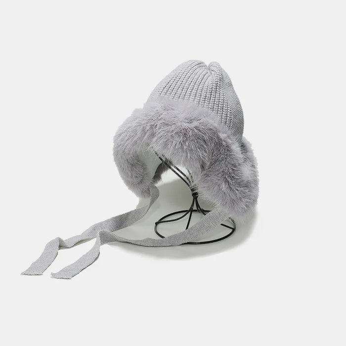 Thermal Tied Fuzzy Winter Hat - Byyde