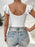 Eyelet Lace Ruffled Corset Bodysuit - Byyde