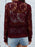 Sheer Lace Zip Up Long Sleeve Jacket - Byyde